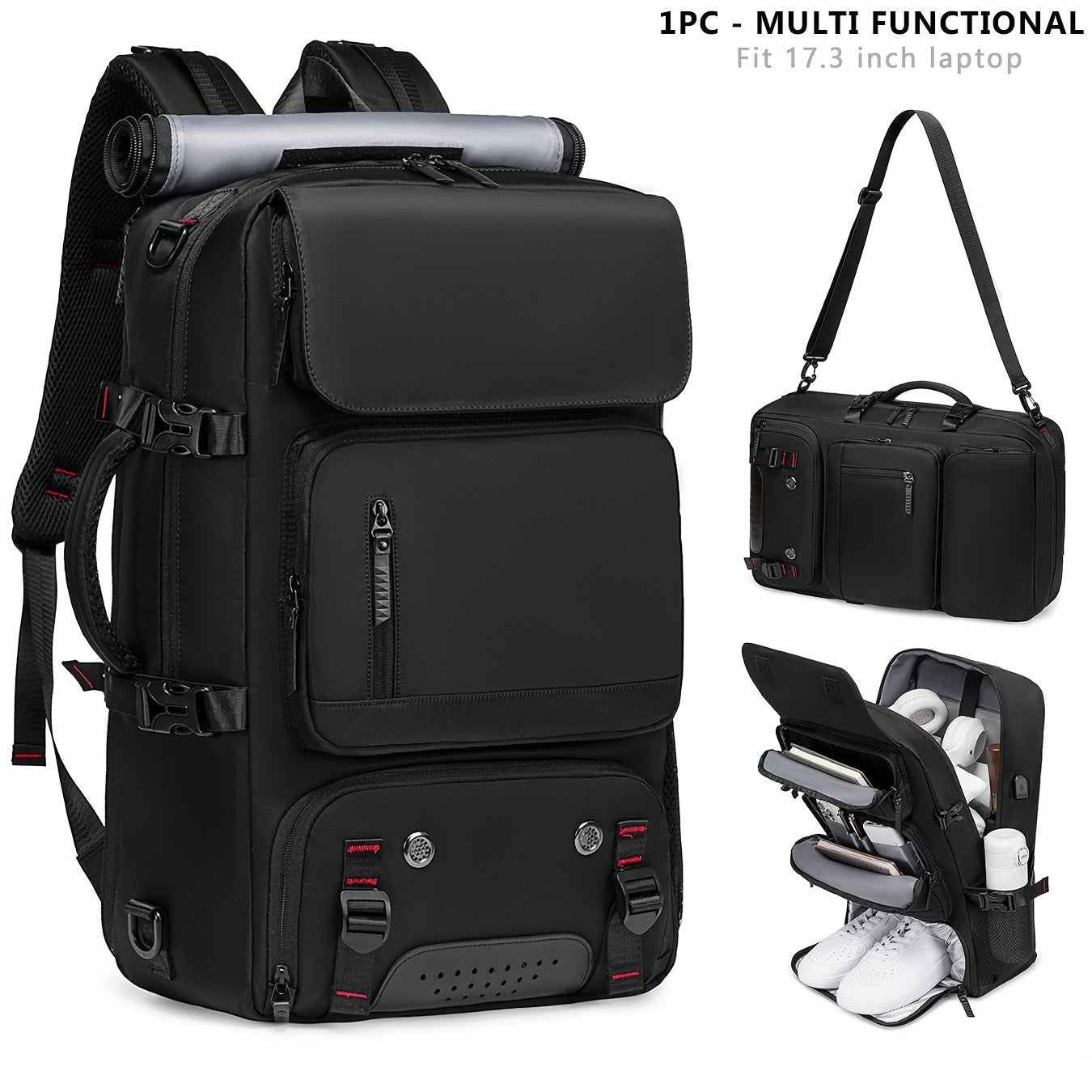 Multi-functional backpack with large capacity