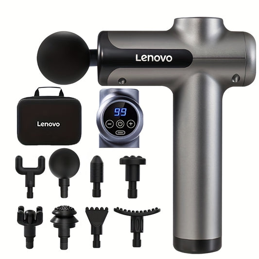 Massage Gun - Quiet Percussion, 8 Heads, USB Rechargeable, Ideal for Back, Legs & Buttocks