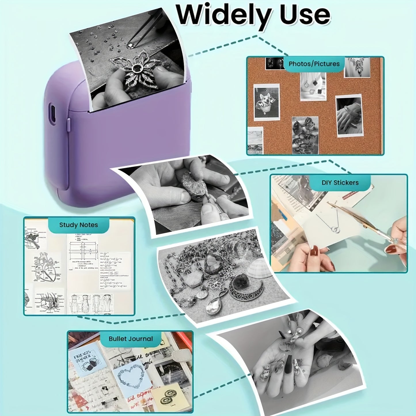 Mini Printer Print small photos to make them memories