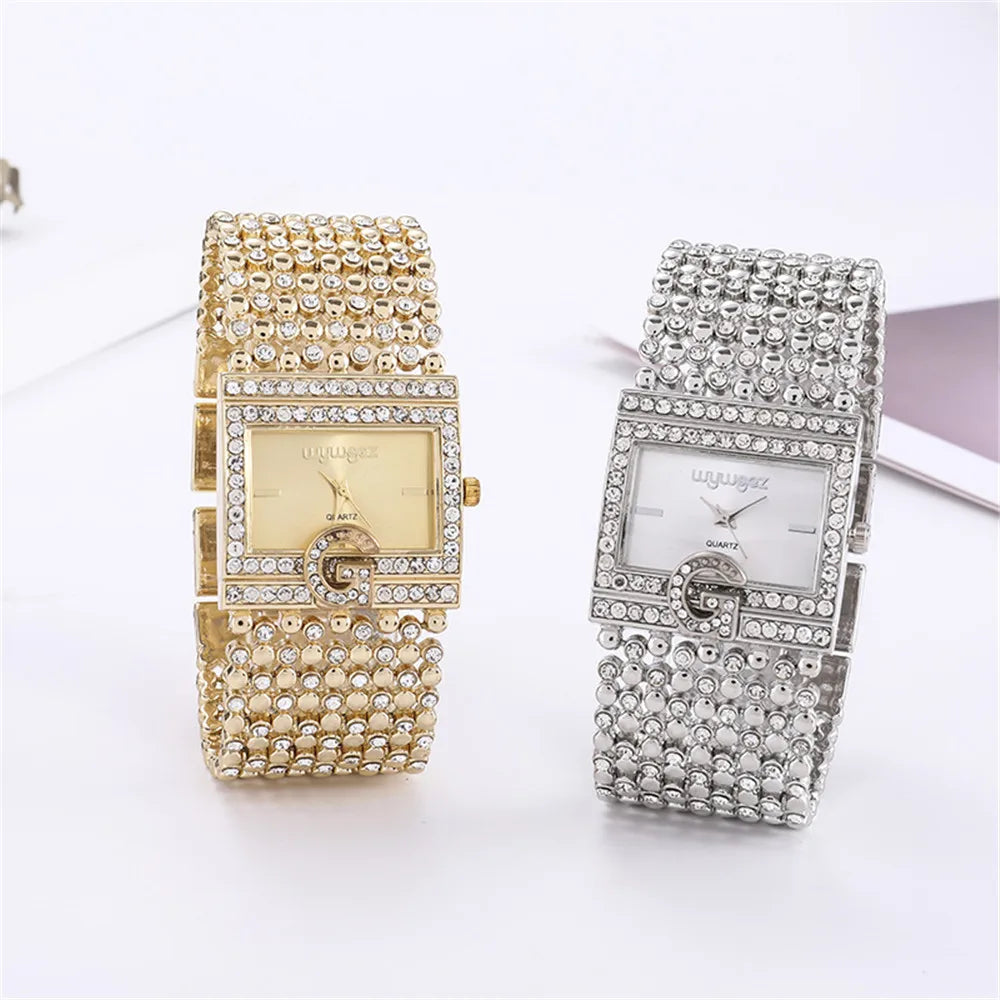 Shiny gold women's watch
