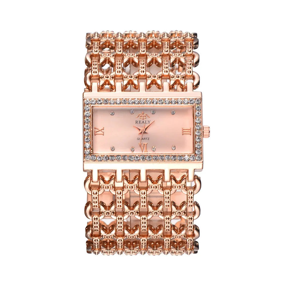 Shiny gold women's watch