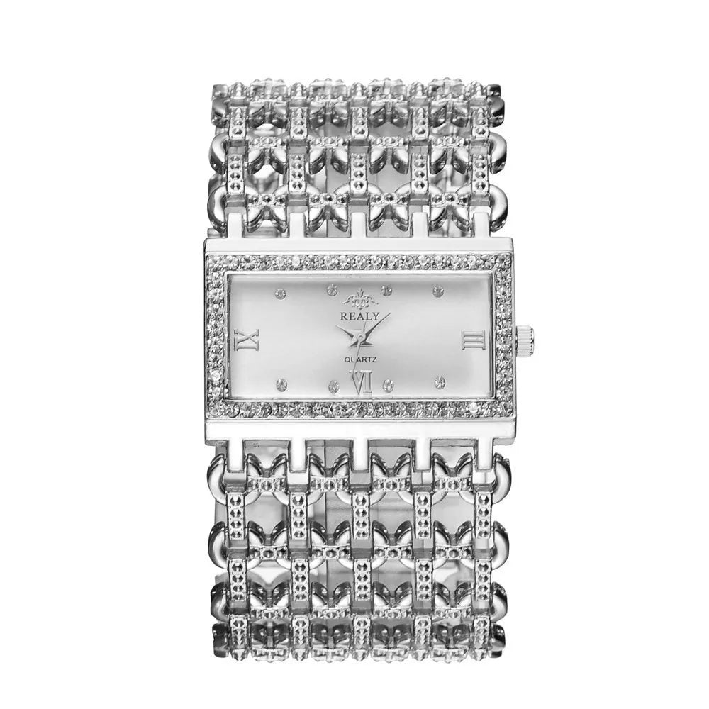 Shiny gold women's watch