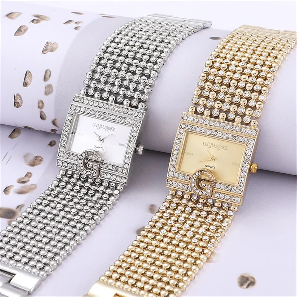 Shiny gold women's watch